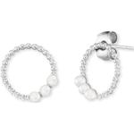 Reduzierte Silberne Engelsrufer Perlenohrringe mit Echte Perle für Damen 