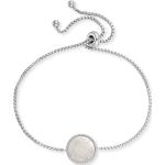 Silberne Engelsrufer Edelstein Armbänder mit Ornament-Motiv Polierte mit Perlmutt graviert für Damen 