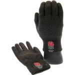 Graue Strick-Handschuhe aus Polyamid für Herren Einheitsgröße 