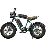 ENGWE M20 E-Bike Herren Elektrofahrrad, 75 KM+75 KM Reichweite mit Doppeltbatteriesystem Elektrofahrräder, 20/''×4.0/'' Zoll Fat Tire, 48V 13AH2 Off-road Bike mit 7-Gang-Schaltung, Grün