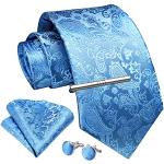 Blaue Krawatten-Sets für Herren Einheitsgröße für den für den Sommer 