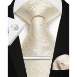 Champagnerfarbene Krawatten-Sets für Herren Einheitsgröße für den für den Sommer 