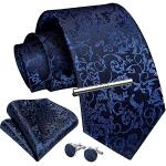 Marineblaue Krawatten-Sets für Herren Einheitsgröße für den für den Sommer 