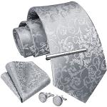 Silbergraue Krawatten-Sets für Herren Einheitsgröße für den für den Sommer 