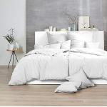 Weiße Moderne Enrico Coss Bettwäsche Sets & Bettwäsche Garnituren mit Reißverschluss aus Renforcé 70x90 