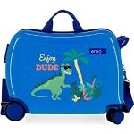 Blaue Enso Art Kinderreisekoffer S - Handgepäck 