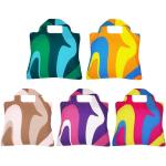 Envirosax Wiederverwendbare Einkaufstaschen, Polyester, 5 Stück, Motiv: Erdmotiv, wasserabweisend, Mehrfarbig, Einheitsgröße
