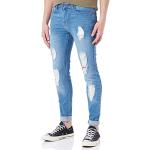 Enzo Angiolini Ripped Jeans & Zerrissene Jeans mit Knopf aus Denim für Herren Weite 32, Länge 32 