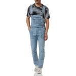 Jeans-Latzhosen mit Reißverschluss aus Denim maschinenwaschbar für Herren Größe S 