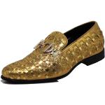 Goldene Sneaker mit Strass mit Strass leicht für Herren Größe 45,5 mit Absatzhöhe bis 3cm 