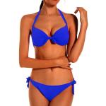 Blaue Push Up Bikinis in 75B mit Bügel für Damen Größe M 