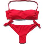 Rote Neckholder-Bikinis in 75C für Damen Größe L 2-teilig 