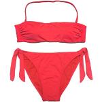 Rote Neckholder-Bikinis in 75C für Damen Übergrößen 2-teilig 