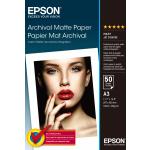 EPSON Matte archival Papier inkjet 192g/m2 A3 50 Blatt