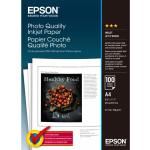 EPSON Inkjet-Papier A4 105g weiß Fotoqualität leicht matt 100 Blatt - weiß C13S041061