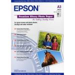 Weißes Epson Premium Glossy Fotopapier DIN A3 