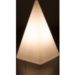 Beige Epstein-Design LED Pyramiden satiniert aus Kunststoff UV-beständig 