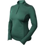 Grüne Sportliche Langärmelige Damenlongsleeves & Damenlangarmshirts aus Mesh 