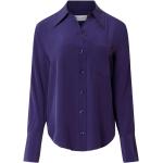 Reduzierte Lila Elegante EQUIPMENT Shirts mit Tasche mit Knopf aus Seide für Damen Größe XS 