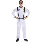 Reduzierte Weiße Bestickte Astronauten-Kostüme für Herren 
