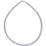 ERCE Perlenkette Süßwasserperle hell lila Karabine