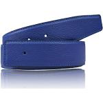 Hellblaue Wendegürtel mit Schnalle aus Leder für Damen Länge 115 