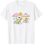 Reduzierte Weiße Die Peanuts Snoopy T-Shirts mit Meer-Motiv für Herren Größe S 