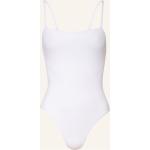 Weiße Eres Badeanzüge mit hohem Beinausschnitt aus Polyamid ohne Bügel für Damen Größe L 