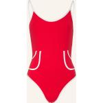 Reduzierte Rote Eres U-Ausschnitt Damenbadeanzüge aus Polyester ungefüttert Größe S 