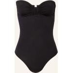 Schwarze Eres Bandeau Badeanzüge aus Polyamid ohne Bügel für Damen Größe L 