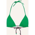 Grüne Eres Triangel-Tops durchsichtig aus Polyamid ohne Bügel für Damen Größe M 