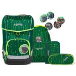 Grüne Ergobag Cubo Light RambazamBär Schulranzen Sets schmutzabweisend 5-teilig 