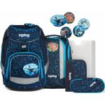 Blaue Ergobag Pack TiefseetauchBär Schulranzen Sets mit Klettverschluss aus Polyester für Kinder 22-teilig 