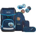 Blaue Sportliche Ergobag Cubo Light Nachhaltige Schulranzen & Schultornister 19l mit Knopf aus Polyester für Kinder zum Schulanfang 