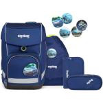 Blaue Sportliche Ergobag Cubo Nachhaltige Schulranzen & Schultornister 19l mit Knopf aus Polyester für Kinder 