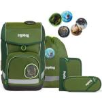Grüne Sportliche Ergobag Cubo Nachhaltige Schulranzen & Schultornister 19l mit Knopf aus Polyester für Kinder zum Schulanfang 