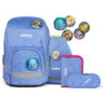 Hellblaue Ergobag Wide Bärzaubernd Nachhaltige Schulranzen Sets schmutzabweisend 5-teilig zum Schulanfang 