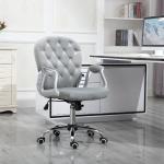 Reduzierte Graue Moderne Ergonomische Bürostühle & orthopädische Bürostühle  verzinkt aus Samt gepolstert Breite 50-100cm, Höhe 50-100cm 