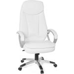 Weiße Gesteppte Moderne Ergonomische Bürostühle & orthopädische Bürostühle  aus Kunstleder Breite 50-100cm, Höhe 100-150cm, Tiefe 50-100cm 