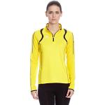 Erima Damen Shirt Running Longsleeve Razor, gelb/schwarz, 42, 833114