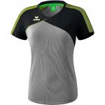 Erima Damen T-Shirt Premium One 2.0 (1081814) grau melange/schwarz/lime pop