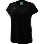 Schwarze Erima T-Shirts aus Baumwollmischung für Damen Größe L 