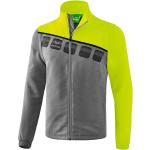 Erima Unisex 5-C Jacke mit abnehmbaren Ärmeln - grau/neongrün, L