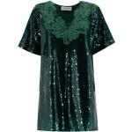 Reduzierte Grüne Ermanno Scervino Mini Festliche Kleider mit Pailletten aus Spitze für Damen Größe S 