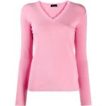 Reduzierte Pinke Langärmelige Ermanno Scervino V-Ausschnitt Angora-Pullover für Damen Größe M 