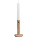 Reduzierte Beige 15 cm Kerzenständer & Kerzenhalter aus Holz 