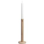Reduzierte Beige 25 cm Kerzenständer & Kerzenhalter aus Holz 