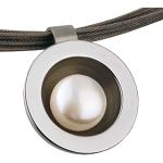 Ernstes Design Runde Kettenanhänger aus Edelstahl mit Echte Perle für Damen 