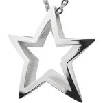 Silberne Sterne Ernstes Design Sternanhänger Polierte aus Edelstahl für Herren 