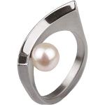 Ernstes Design Ring R125 Perlen 7mm Edelstahl matt